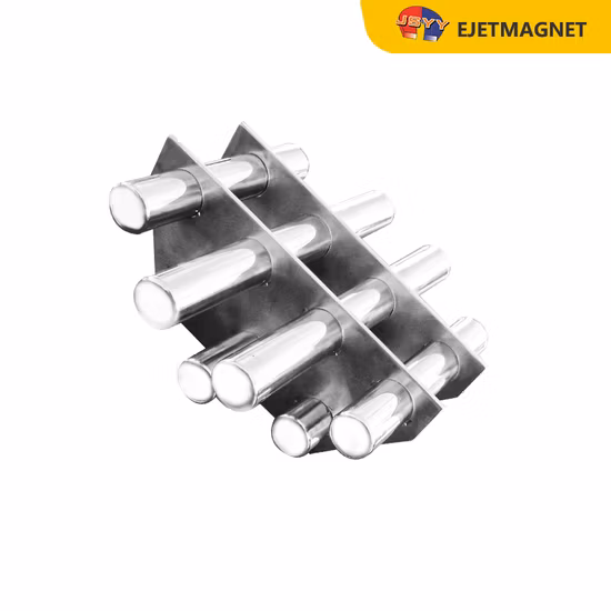 Griglia magnetica permanente industriale in acciaio inossidabile per terre rare da 12000 Gauss per separatore