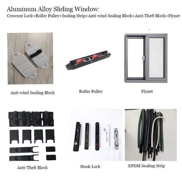 Aluminium Mosquito Net Window Grill with Frame Aluminium Sliding Window with Grill Inside Aluminum Alloy Windows for Sale