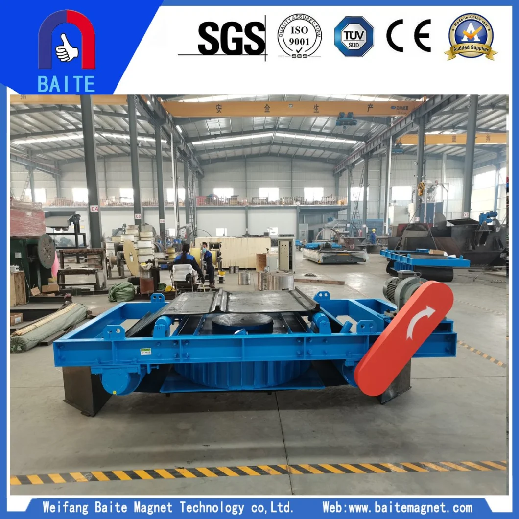 Rcdd Series Self Cleaning Over Belt Electric Magnetic Iron Separator in Coal Handling/Mining/Cement/Chemical/Power Plant